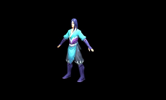 game model - taoist comprehension personas - lay d Modello 3D .c4d .max .obj .3ds .fbx .stl .blend 