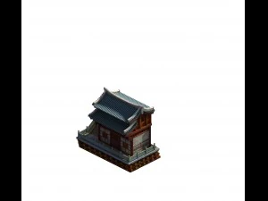 modello di gioco - scena di comprensione taoista - diarrea Modello 3D