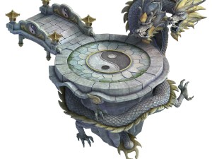 game model - taoist comprehension scene - greyston 3D Model