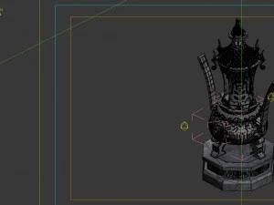 game model - taoist comprehension scene - incense 3D Model