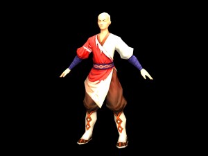 game model - taoist comprehension scene - lead the 3D Model