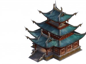 game model - taoist comprehension scene - martial 3D Model