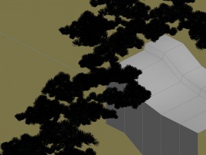 game model - taoist comprehension scene - pine 01 Modèle 3D