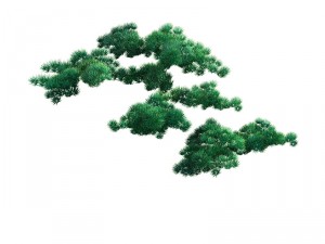 game model - taoist comprehension scene - pine 04 3D-Modell