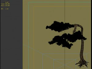 game model - taoist comprehension scene - pine 09 3D Model