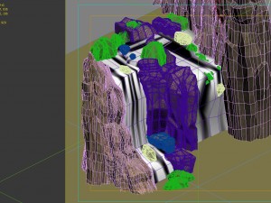 game model - taoist comprehension scene - stone wa 3D Model