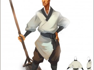 game model - taoist comprehension scene - sweeping 3D-Modell