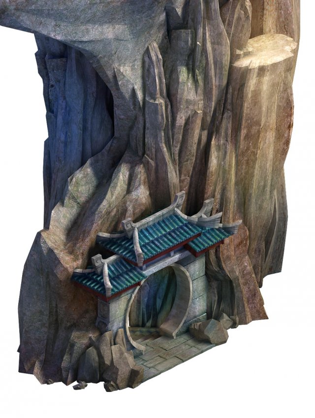 game model - taoist comprehension scene - the cave 3D Model .c4d .max .obj .3ds .fbx .stl .blend 