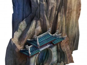 game model - taoist comprehension scene - the cave 3D 模型