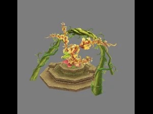 Arena modelo de juego: una planta enorme 01 Modelo 3D