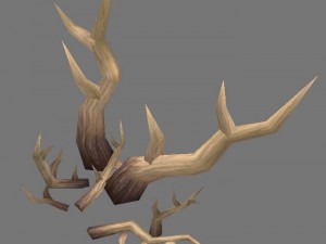 game model arena - antlers rack 01 3D Model