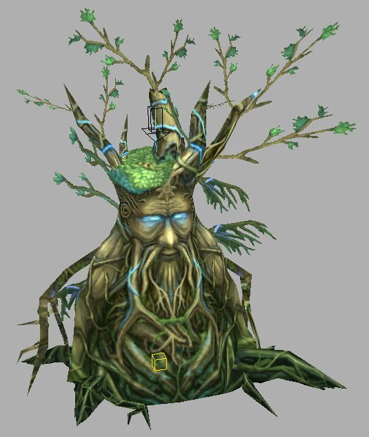 game model arena - big vine tree 01 3D Model .c4d .max .obj .3ds .fbx .stl .blend 