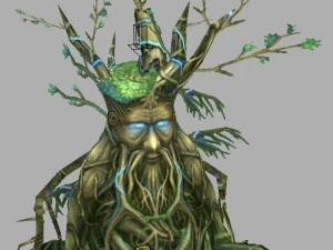 oyun modeli arenası - b&uuml;y&uuml;k asma ağacı 01 3D Model