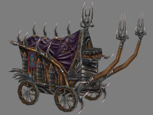 ігрова модель арени - колісниця 01 3D Модель