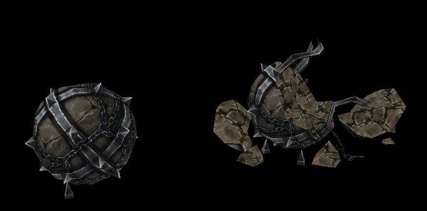 game model arena - desert area boulder trap 01 3D Model .c4d .max .obj .3ds .fbx .stl .blend 