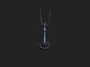 game model arena - desert area replica lightning t 3D Model