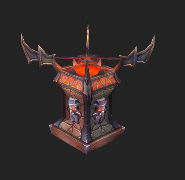 game model arena - devil torch 02 01 3D Model .c4d .max .obj .3ds .fbx .stl .blend 