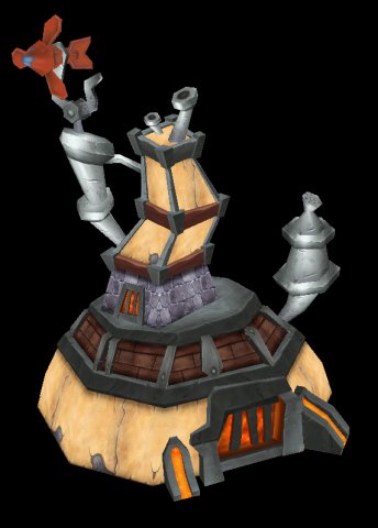 game model arena - dwarf house 01 3D Model .c4d .max .obj .3ds .fbx .stl .blend 