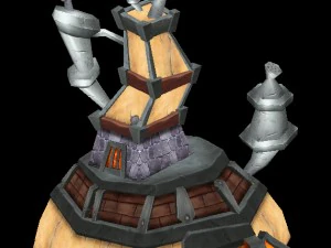 modelo de juego arena - casa enana 01 Modelo 3D