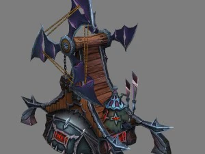 ігрова модель арени - печі 01 3D Модель