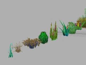 खेल मॉडल क्षेत्र - घास 01 3D मॉडल