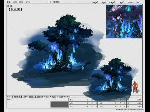 game model arena - grass flowers trees 01 01 3D Model