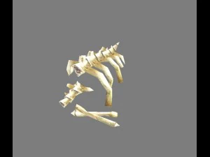 game model arena - heap of bones 01 3D Model