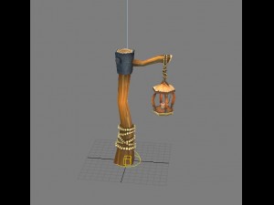 game model arena - inferno area barbed wire 01 3D Model