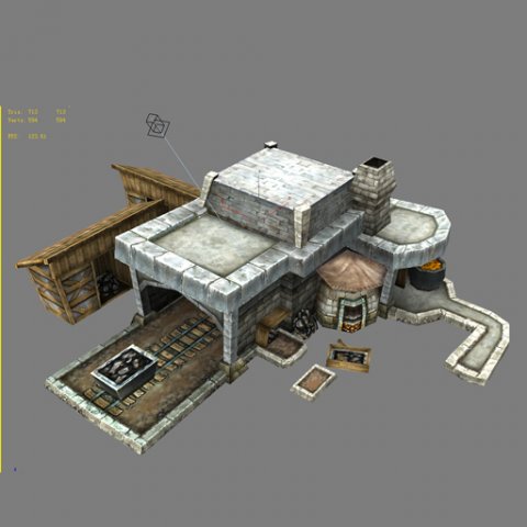 game model arena - iron ore field 03 01 3D Model .c4d .max .obj .3ds .fbx .stl .blend