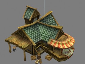 game model arena - jewelry house 01 3D Model
