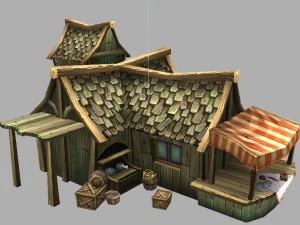 игровая модель арены - ювелирный магазин 01 3D Модель