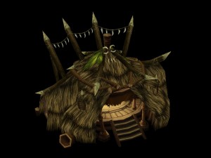 game model arena - lizard man cottage -01 01 3D Model