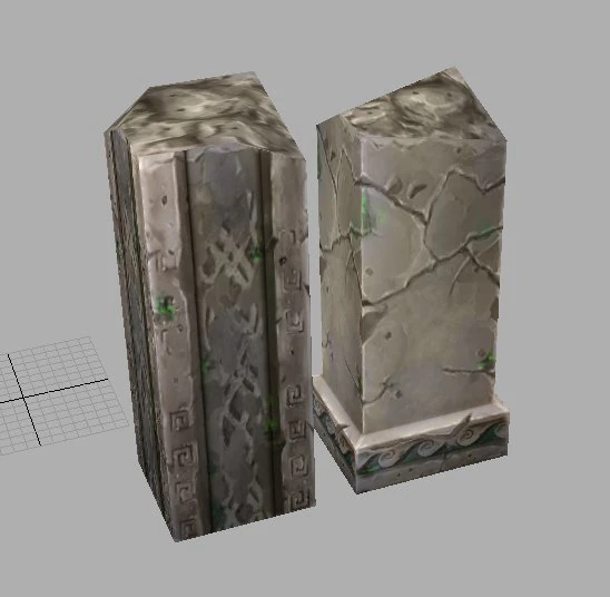 game model arena - off pillars 01 3D Model .c4d .max .obj .3ds .fbx .stl .blend