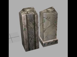 game model arena - off pillars 01 3D Model