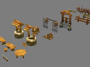 game model arena - public facilities 01 3D Model
