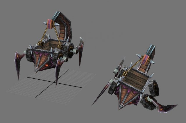 game model arena - robot miners inferno 01 Model 3D .c4d .max .obj .3ds .fbx .stl .blend 
