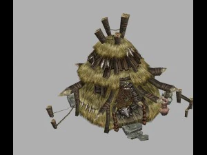 게임 모델 경기장 - 라이트 엘프 노점 01 01 3D 모델