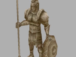 game model arena - statue 01 Model 3D