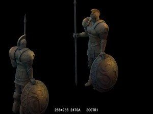 game model arena - statue 01 3D Model