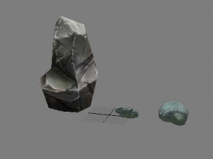 game model arena - stone 01 3D Model