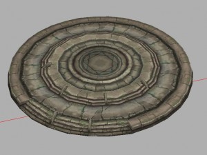 game model arena - swamp stonehenge base 01 3Dモデル