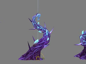 게임 모델 아레나 - 가시 01 3D 모델