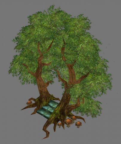 game model arena - tree city portal 01 3D Model .c4d .max .obj .3ds .fbx .stl .blend 