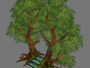game model arena - tree city portal 01 3D Model