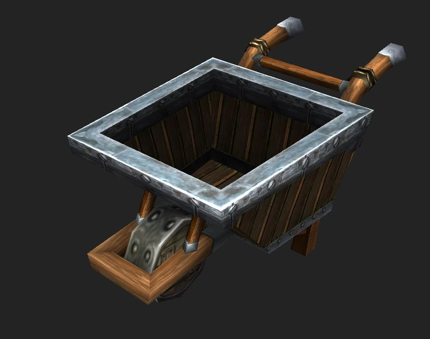 game model arena - trolley dwarf 01 3D Model .c4d .max .obj .3ds .fbx .stl .blend