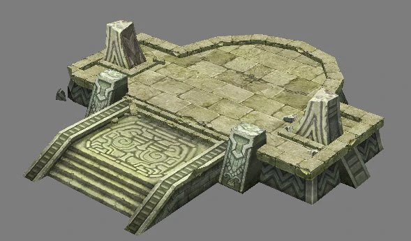 game model arena - wetland area - lizard man remai 3D Model .c4d .max .obj .3ds .fbx .stl .blend