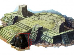 game model arena - wetland area - lizard man remai 3D Model