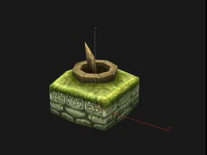 игровая модель арены - водно-болотная зона Исии 01 01 3D Модель