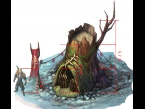 game model arena - wetland fish nest 01 01 3D Model