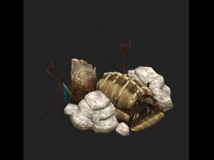 game model arena - wetland fish nest 02 01 3D Model